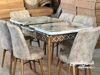  20 نقدم لكِ/لكِ طاولة طعام مستطيلة رائعة مع 6 كراسي، مصممة لتلبية جميع احتياجاتكِ/احتياجاتكِ