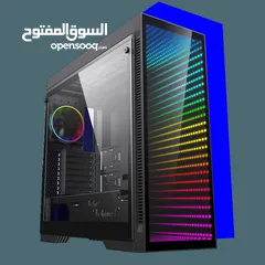  8 كيس جيمنغ فارغ احترافي جيماكس تجميعة  Gamemax Gaming Case Abyss TR ARGB