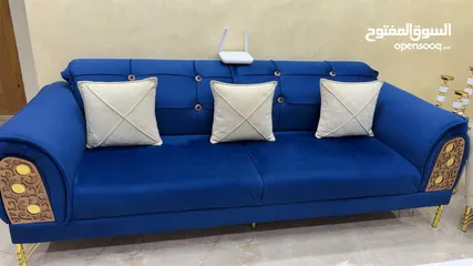  6 طقم كنب 7 مقاعد استعمال بسيط جداً