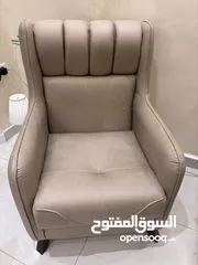  1 مقعد مفرد  قماش ضد المي لون بيج عدد 2