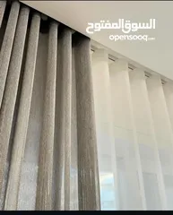  8 تفصيل وتركيب ستائر لنن تركية بموديلات جديدة  وجميع انواع الستائر (زيبرا رول عامودي و معدنية)
