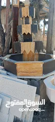  5 نوافير وشلالات وباربيكو وجميع انواع ديكورات الحجر الطبيعي  العنوان الزرقاء الجديده