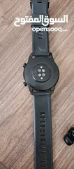  20 ساعة وسماعة huawei الاصليه لون اسود huawei smart watch gt 2 huawei freebuds 4i