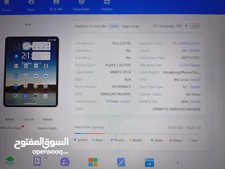  5 iPad Pro 11 M2 128GB  Space Gray ( بطارية 99% )