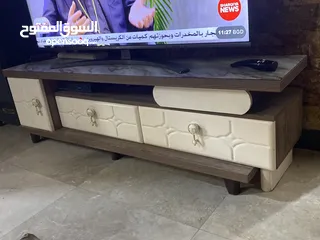  2 ميز تلفزيون خشبي