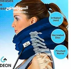  3 لا لألم الرقبه بعد اليوم  وسادة_هوائية_للرقبة جهاز علاج انزلاق وسوفان فقرات الرقبه واللام الكتف