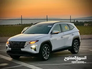  2 هونداي توسان 2023/ فل الفل فتحة سقف بانوراما  2x4 ///240Hp بنزين + كهرباء  ( Haybrid) 1600cc