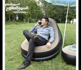  2 كنبايه كرسي هوائي مع طاوله مركى قدمين كنياية  جلوس  متنقله صوفيا