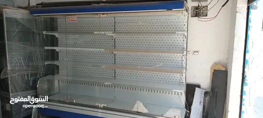  6 ثلاجات دلي عابدين زجاج مستقيم  وزجاج محني +ثلاجات عرض مفتوح ومغلق