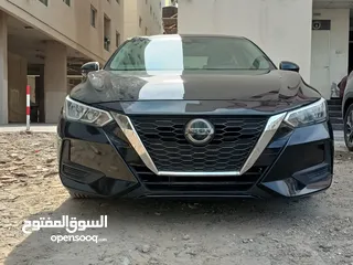  9 نيسان سينترا SV 2020 وارد امريكي 1.8 cc صبغ وكالة  نظيفة جدا رادار وتنبيه حوادث شاشة كميرا