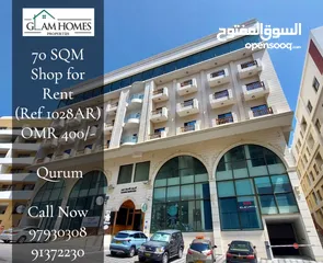  1 70SQM Shop Space for rent in Qurum REF:1028AR