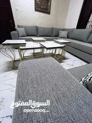  26 اطقم كورنرات تفصيل جديد ستايل امريكي  من افضل انواع الخشب والقماش والاسفنج  مع امكانية تغيير اللون