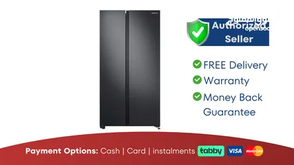  1 Samsung 647L Side by Side Refrigerator - 1 Year Warranty