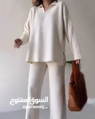  3 طقم كاجوال بلون موحد