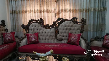  4 طقم كنب حفر مصري نظيف جدا