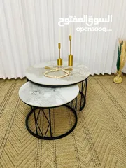  6 طقم طاولة وسط قطعتين
