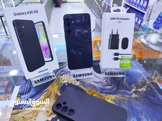  7 جهاز وكالة علفحص SAMSUNG A35 جيجا 256 رام 16 معه بكج هدية معه كرتونه