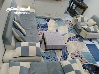  1 طقم كنب مع طاوله فقط 150