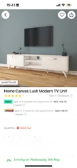 1 Home canvas lush modern TV unit
