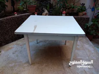  1 طاوله خشب زان ثقيل