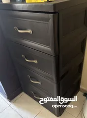  1 وحدة أدراج بلاستيكية