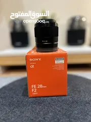  3 Sony lens FE 28mm F2