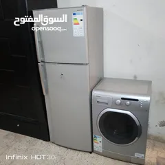  9 ثلاجه وغساله استعمال بسيط انفيرتر 270 دينار
