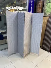  5 بارتشن قش مع خشب راتان