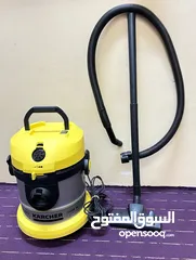  1 Karcher Drum Vacuum Cleaner, 1800W, 20 Liter, VC1800 - Yellow