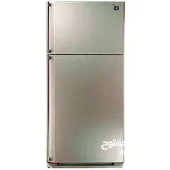  1 ثلاجة سعرررررر حررررق ثلاجة  شارب 450 لتر SJ-58C توفير طاقه حجم عائلي  لون سلفر قوه ومتانه