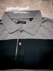  8 Polo Shirt - Slim Fit XL (Black & Grey Stripes)
