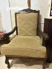  2 ‏طقم كنب خشب زان سبع مقاعد