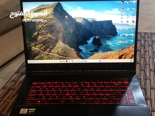  6 لابتوب msi استعال بسيط جدا شبه جديد (لم يتم صيانته مسبقًا)  جميع القطع الاصلية  مع شاحنه الاصلي