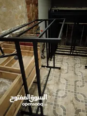  2 ستاندات ملابس حديد جديد  ستاندات عرض ملابس تصفية أوروبية دبل جديد  البيع  بسعر حرق متوفر عدة