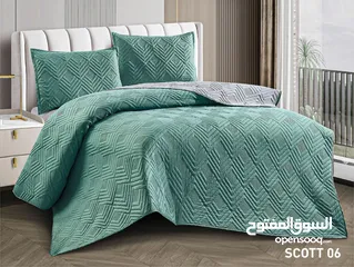  10 لحاف نفخ صيفي مجوز 6 قطع جودة عالية جدا مع كفالة  المقاسات : اللحاف 250×220 الملف 180×200×25 مع مغيط