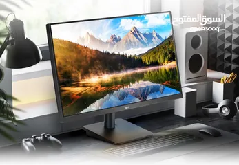  2 شاشة  LG 24-inch IPS Full HD  75Hz للبيع