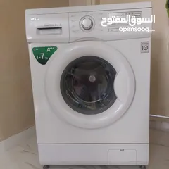  1 غسالة  ال جي لن ابيض