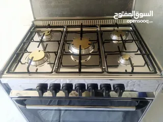  2 فرن غاز يونيفرسال ستانلس 80 سم