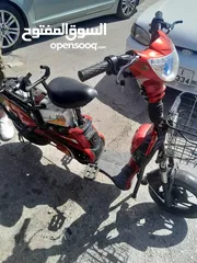  2 دراجه كهربائيه ممتازه استعمال 10 اشهر