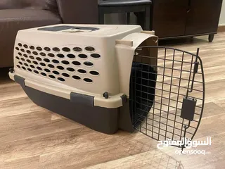  2 Small sized dog crate and travel bag