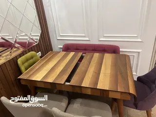  4 طاولة سفره / 6 مقاعد ممتازه