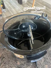  1 طنجرة ضغط كروك بوت طهي متعددة الاستعمالات  صحية. مستعمل  بسيط جدا وسبب البيع كبيرة جدا