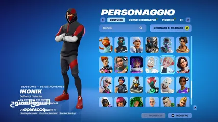 4 حساب فورت نايت يحتوي على سكن الآيكونك الحساب قابل للربط على جميع المنصات إكسبوكس، بلايستيشن، نينتندو