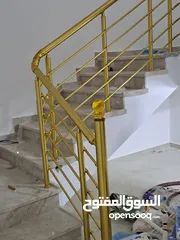  1 درابزينات المنيوم واستانلس مع ضمان 25سنة