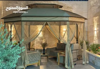  9 خيمة للقعدات الخارجية للحدائق والڤلل والعزب بمساحة غرفة ثلاث في اربعة
