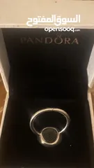  9 PANDORA Jewelry Logo Cubic Zirconia Ring in SIZE 52 Sterling Silver 925