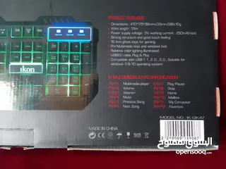  4 (BRAND NEW)RGB LED keyboard كيبورد جديد