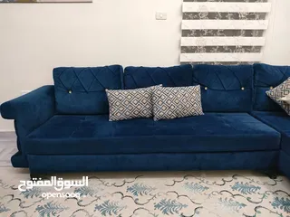  3 طقم كنب كورنر 10 مقاعد مستعمل بحالة ممتازة للبيع