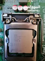  5 مذر بورد intel مع معالج core i3 -2130 مع مروحه تبريد مع 5 رامات Kingston كل وحده 4 جيجا ...