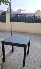  1 Black plastic table